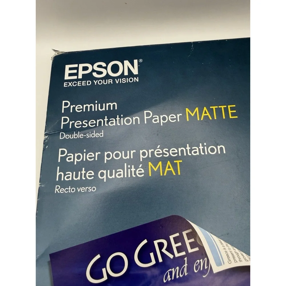 Epson Premium Presentation Paper Matte Double-Sided Inkjet 8.5x11 50ct S041568